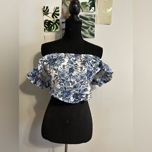 Off The Shoulder Floral Corset